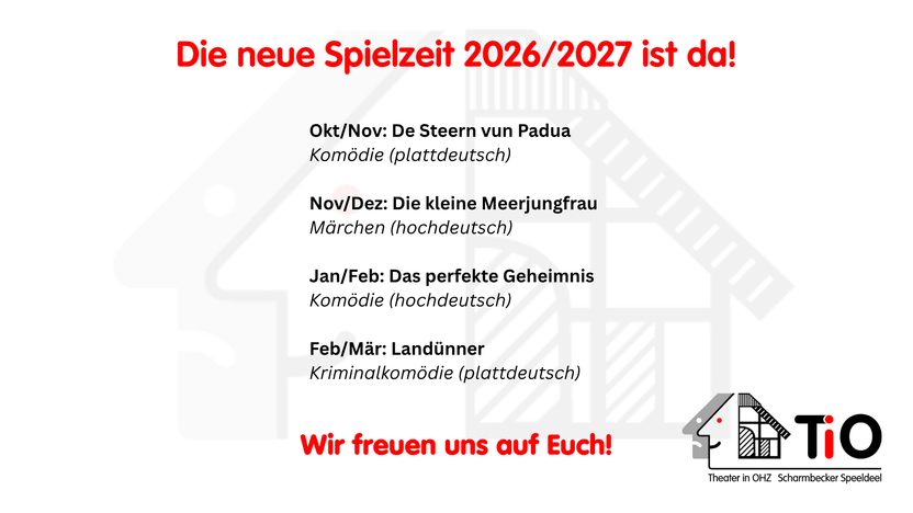 Start der neuen Spielzeit 2026/2027